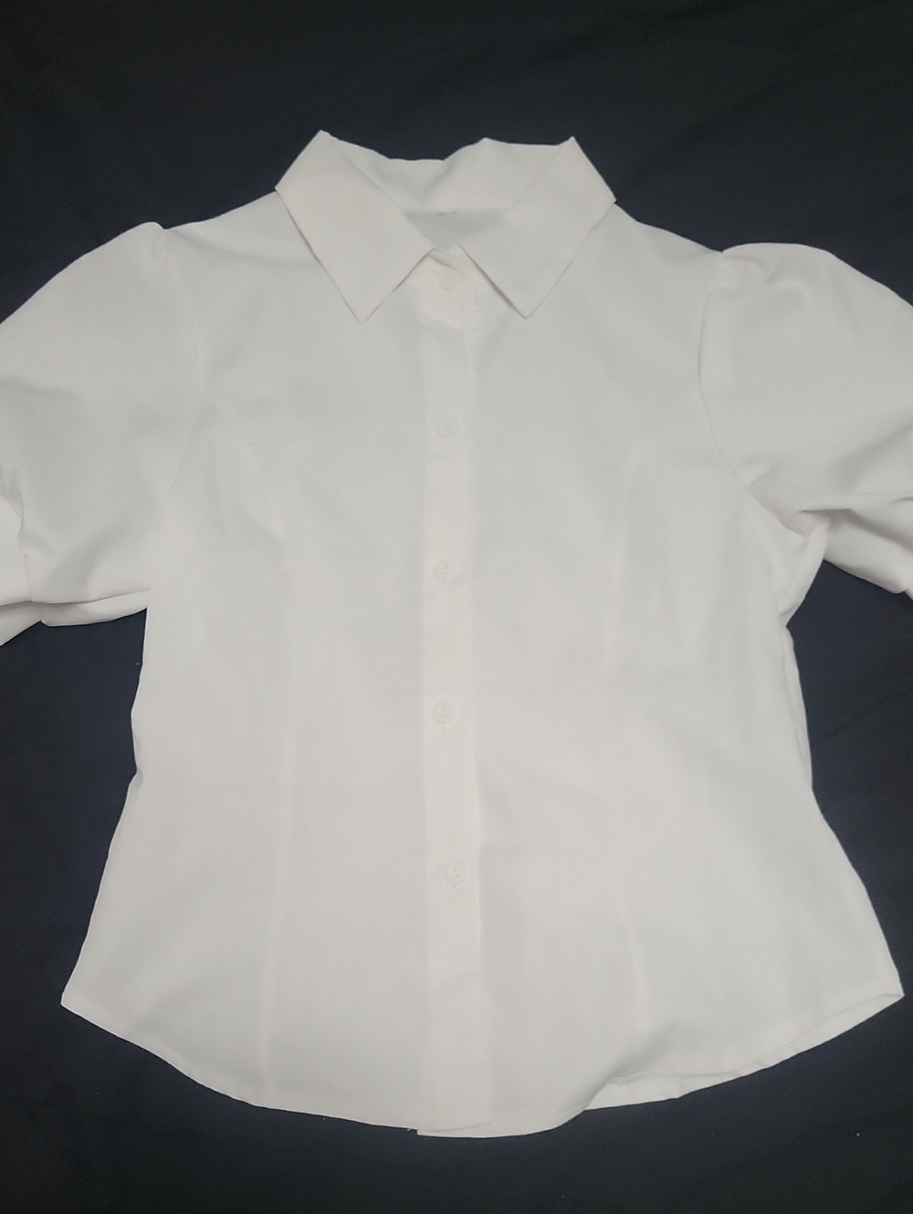 2/$7**White Button Down Uniform Type Blouse